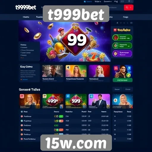 Interface de usuário no site t999bet é amigável